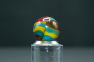 Vintage Antique Peltier Nlr Superman Marble - Awesome Colors