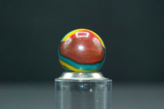 Vintage Antique Peltier NLR Superman Marble - Awesome Colors 5
