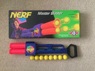 Nerf Master Blaster Vintage Rapid Fire Soft Fun Toy 1991 Kenner Tonka
