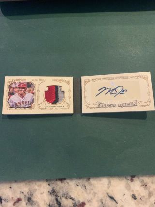 Mike Trout 2014 Topps Gypsy Queen Auto Mini Booklet Extremely Rare 4/5 Auto