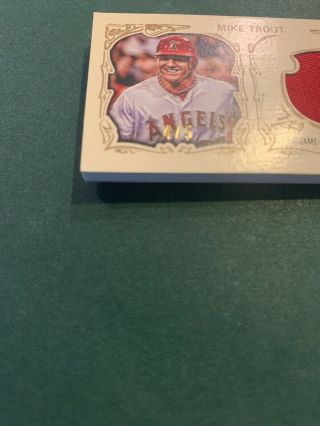 MIKE TROUT 2014 TOPPS GYPSY QUEEN AUTO MINI BOOKLET EXTREMELY RARE 4/5 AUTO 3