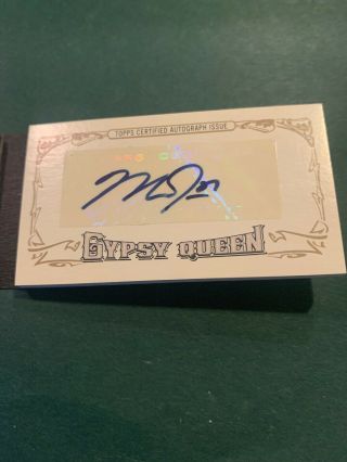 MIKE TROUT 2014 TOPPS GYPSY QUEEN AUTO MINI BOOKLET EXTREMELY RARE 4/5 AUTO 4