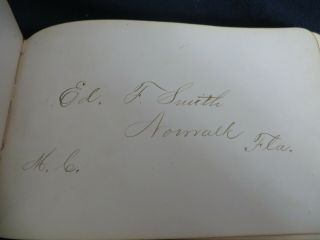 ANTIQUE AUTOGRAPH BOOK inc HENRY LONGFELLOW,  KO K ' UN - HUA HARVARD1st CHINESE PROF 10