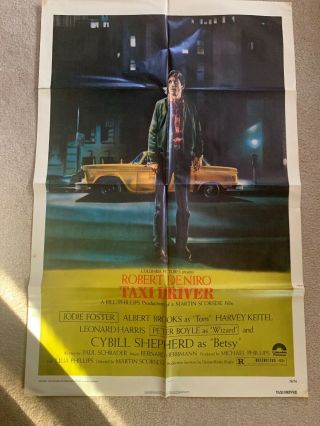 Vintage The Taxi Driver Robert De Niro Poster 1976