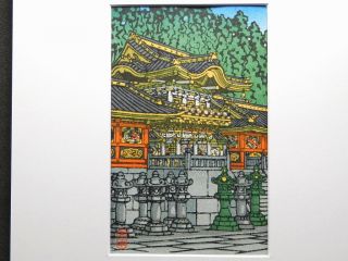Kawase Hasui Woodblock Print Hand - Printed Artwork Temple Shin - Hanga