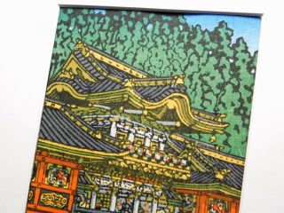 KAWASE HASUI Woodblock Print Hand - printed Artwork Temple SHIN - HANGA 3