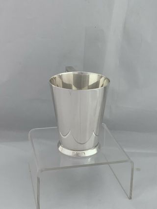 Solid Silver ART DECO Christening Mug 1936 Birmingham Barker Bros Sterling 3