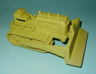 1960s Marx Big Inch Pipeline Play Set Green Hard Plastic Bulldozer