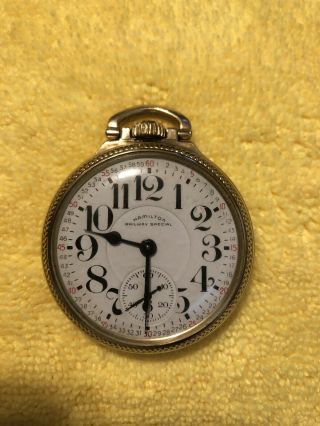 Vintage Hamilton 992b Railway Special 21 Jewels Railroad Pocket Watch Wow