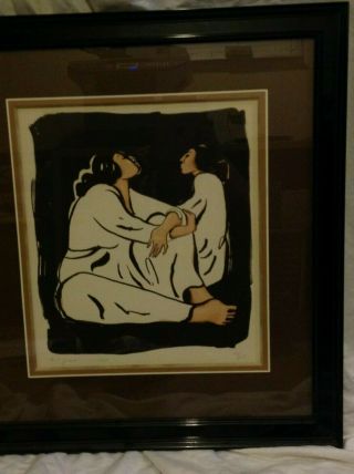 INCREDIBLE RARE R.  C.  GORMAN LIMITED EDITION LITHOGRAPH 96/150 FRAMED RARE 8
