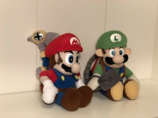 Nintendo Plush TOYSITE Mario Sunshine Luigi Mansion VTG Nintendo Power Posable 8