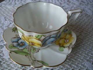 Vintage Salisbury Bone China Tea Cup and Saucer - Made in England 