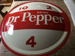 1940’s Vintage Dr.  Pepper All Pm Button 36” Red & White