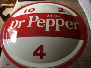 1940’s Vintage Dr.  Pepper ALL PM Button 36” Red & White 2