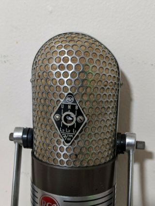 Rare Vintage RCA Type 77 - DX TV Radio Studio Ribbion Microphone 6