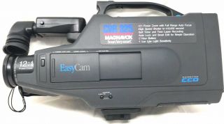 VINTAGE 1993 Magnavox CVR 325 EasyCam VHS HQ Camcorder VIDEO CAMERA 100 2