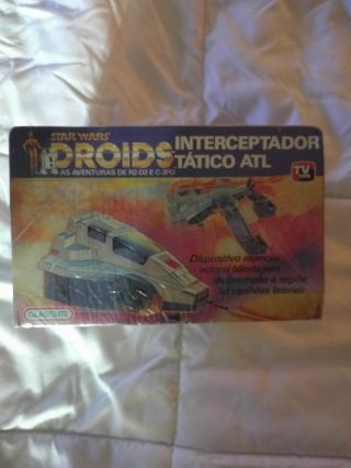 Star Wars Glasslite INTERCEPTADOR TATICO ATL Rare ATL INTERCEPTOR MIB AFA 2