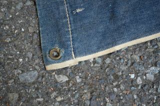 VINTAGE RARE 1950s DOUBLE SELVAGE LEE RIDERS FLOCKED DENIM ADVERTISING BANNER 4