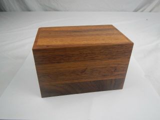Vtg Wood File Box,  Index Cards,  Recipes 3x5