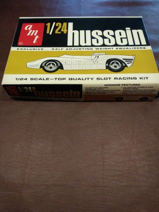 VINTAGE AMT Hussein slot racer 1/24th scale n.  o.  s.  from factory 4