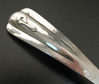 Extra Ordinary Kalo Arts & Crafts Sterling Heart Shaped Bowl Serving Spoon 2