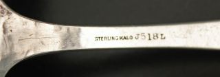 Extra Ordinary Kalo Arts & Crafts Sterling Heart Shaped Bowl Serving Spoon 5