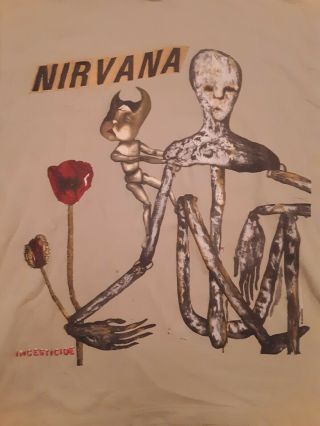 Vintage NIRVANA INCESTICIDE Shirt Kurt Cobain Grunge Nevermind Bleach 2