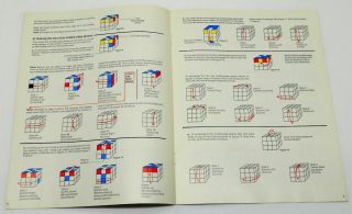 1981 Rubik ' s Cube The Ideal Solution Publication 2L - 136600A0 Ideal Toy Corp. 2