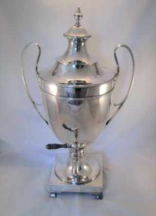 Very Large Silver Plated Tea Urn By Mappin & Webb C1900