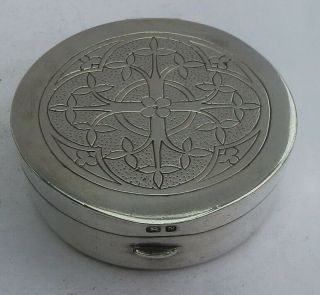 Victorian English Silver Holy Communion Wafer Box C.  1862