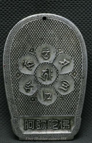 65MM Old Chinese Miao Silver 1000 Arms Avalokiteshvara of Goddess Pendant Amulet 2