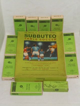 Vintage 1969 Subbuteo Table Soccer Game 100 Complete Plus Tons Of