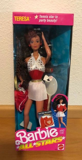 Rare Teresa Barbie And The All Stars,  Steffie Face Nrfb Hard To Find Beauty
