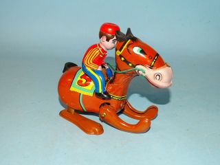 BILLY THE COWBOY & HIS HORSE WINDUP TOY BOX MIKUNI JAPAN 2
