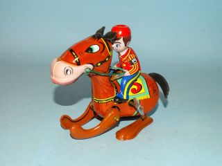 BILLY THE COWBOY & HIS HORSE WINDUP TOY BOX MIKUNI JAPAN 3