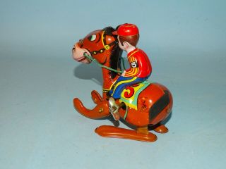 BILLY THE COWBOY & HIS HORSE WINDUP TOY BOX MIKUNI JAPAN 4