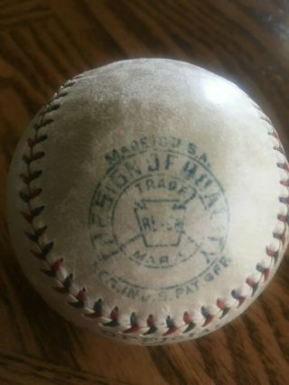 Vintage VG - EX 1928 E.  S.  Barnard Reach Official American League OAL baseball 6