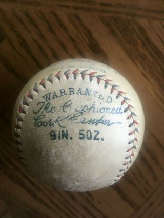 Vintage VG - EX 1928 E.  S.  Barnard Reach Official American League OAL baseball 7