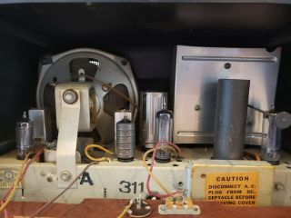 Crosley 11 - 121U Antique Bakelite Tube Radio w Clock 1951 Dashboard Regal Blue 11