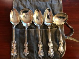 Reed And Barton Marlborourgh Sterling Silver Serving Spoons