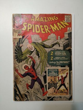 Spiderman 2 - 1st Appearance Vulture - Very Rare - Low Grade