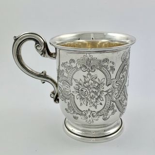Antique George V Sterling Silver Christening Mug Cup - Sheffield 1932 - 118g