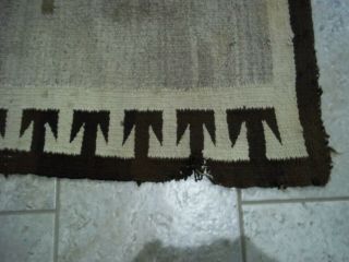 ANTIQUE VINTAGE NAVAJO NATIVE AMERICAN INDIAN WHIRLING LOGS WOOL RUG 94 