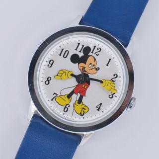 Vintage Timex Mickey Mouse Rare Jumbo 35mm " Fun Timer " V - 1971 M24