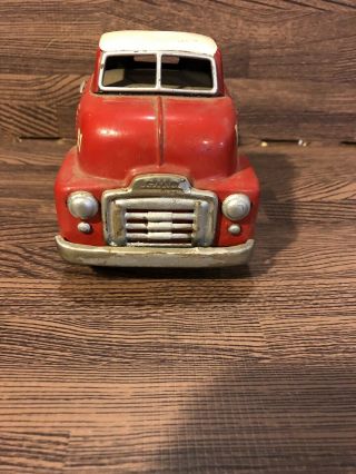 Rare 1950s SSS Tin Friction S.  I.  E.  GMC Tandem Semi Tractor Trailer - Truck Only. 3