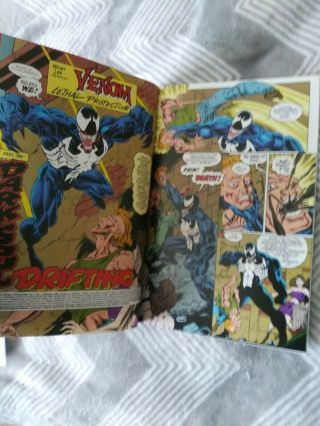 Venom: Lethal Protector 1 Black Error Variant Rare Marvel Comic Book 11