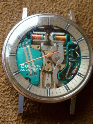 Vintage N0 Bulova Accutron Spaceview 214 Movement 2141 Mens Watch