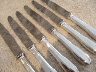 French Silverplate 6 Dessert Luncheon Knives Christofle Cluny Tl