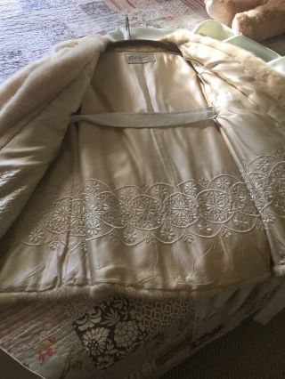 Vintage Mid Length White Mink Coat 5