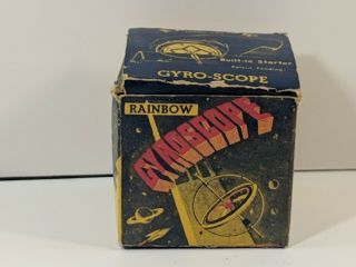 Vintage Rainbow Gyro - Scope Model T - 36 - Scientific Toy - Metal Top
